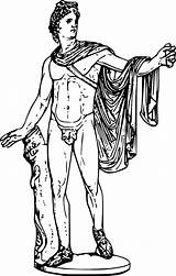 Apollo Greek Greci Yunani Artemide Statues Zakynthos Ancient Religione Dio Tangan Kuno Elementari Drugelis Parnassius Senovės Kalba Donate Patung Mitologi sketch template