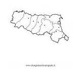 Regioni Nazioni Colorare Calabria Stemma Cartine sketch template