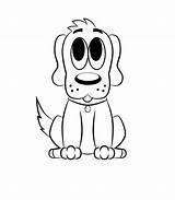 Dog Drawings Cartoon Drawing Line Sketches Dogs Draw Clipart Coloring Simple Kids Cliparts Easy Cartoons Pages Pencil Clip Library Attribution sketch template