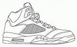 Coloring Shoe Jordan Pages Library Clipart sketch template