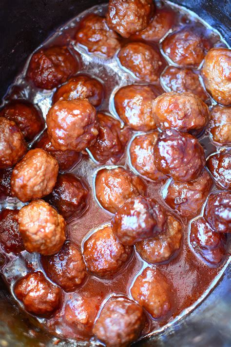 ingredient sweet spicy crock pot meatballs  incredible recipes