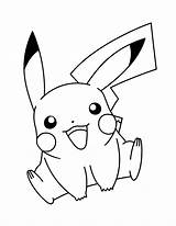 Pokemon Coloring Pages Advanced Pikachu Color Tv Series sketch template