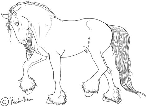 detailed friesian horse coloring pages friesian horse coloring page