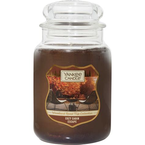 yankee candle cozy cabin escape large jar candle candles home fragrance household shop