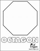 Octagon Sign Stop Hexagon Coloring Template Preschool Pentagon Preschoolers Crafts Shapes Sheet Happen Miracles Because Visit Construction sketch template