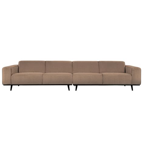 sitzer sofa statement xl boucle nougat couch garnitur couchgarnitur