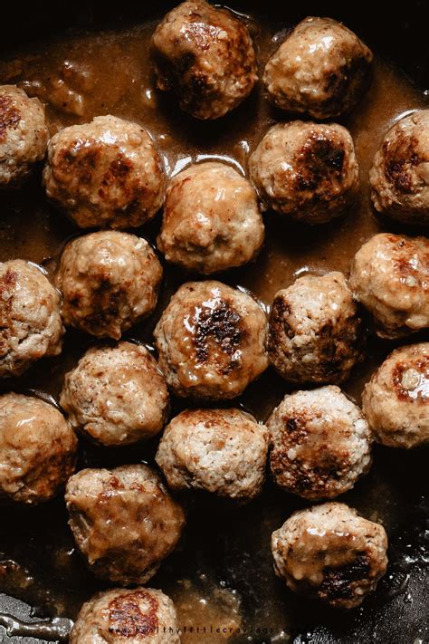 easy swedish meatballs  gravy  heavy cream recipe
