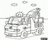 Tow Truck Roadside Assistance Pages Coloring Emergency Vehicles Police Oncoloring sketch template