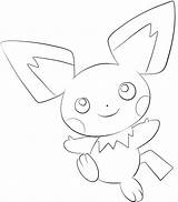 Pichu Coloring Pages Drawing Getdrawings sketch template