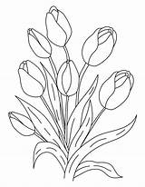 Coloring Teens Pages Tulip Book Bouquet Flowers Choose Board Flower Parents sketch template