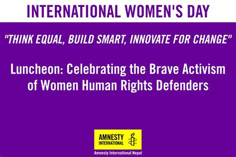 Amnesty Nepal Felicitates Whrds On The Occasion Of International Women