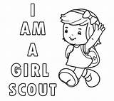 Scout Coloring Girl Pages Printable Daisy Scouts Kids Am Sheets Cookie Cool2bkids Junior Girls Power sketch template