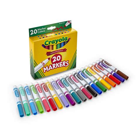 crayola  count broad  classic markers perfect    school