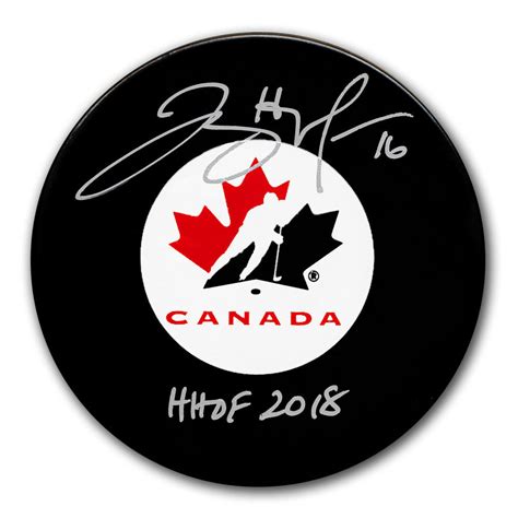 Jayna Hefford Team Canada Hof Autographed Puck Nhl Auctions