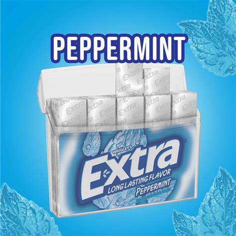 extra peppermint sugarfree chewing gum  stick mega pack extra