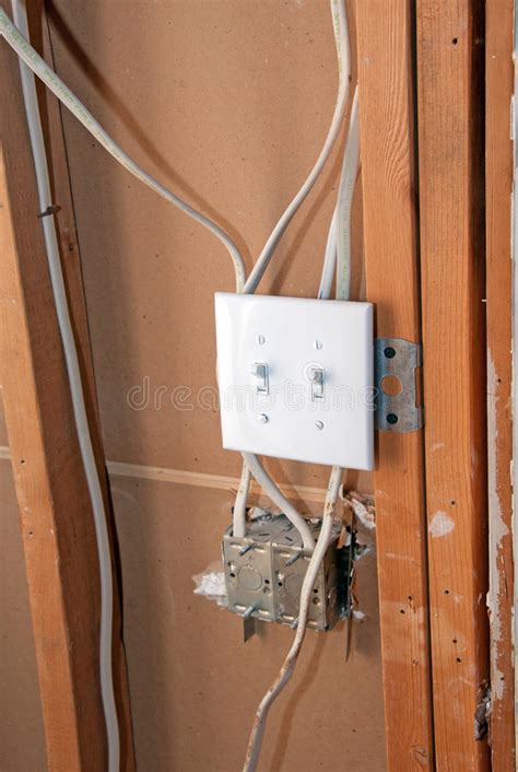 electrical light switch stock image image  wall neutral