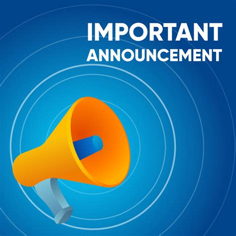 important announcement banner  poster  social post background