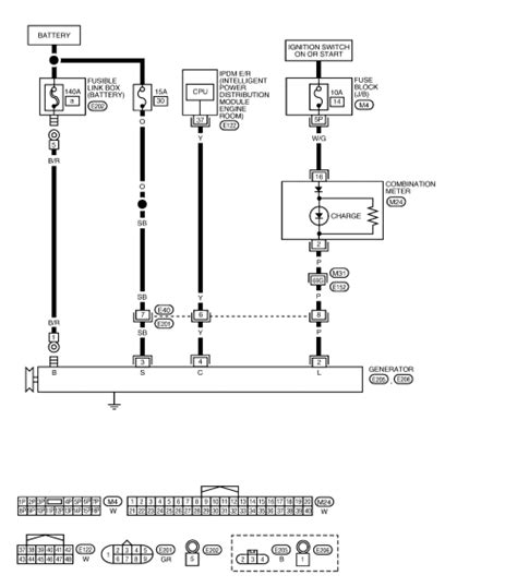 nissan alternator wiring diagram images wiring diagram sample