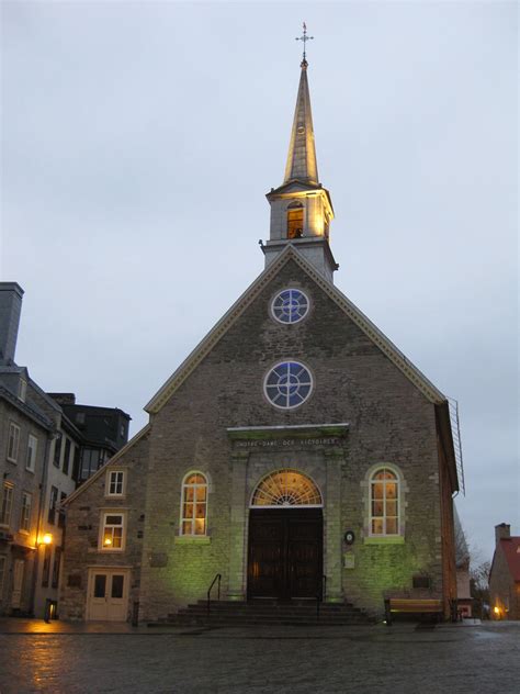 The Oldest Church In Quebec City Seen In Quebec City On
