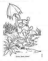 Christopher Robin Coloring Pages Back sketch template