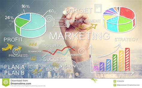 hand drawing business marketing concepts stock illustration illustration of marketing