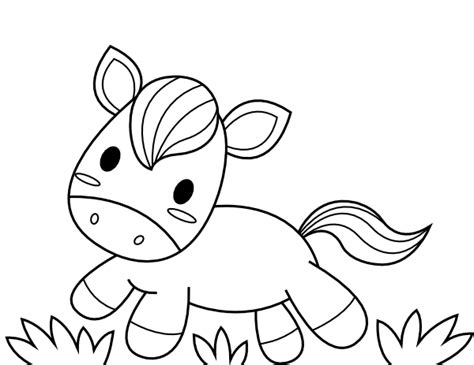 horse  baby coloring page coloring pages