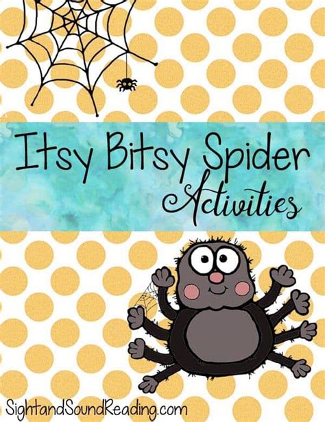 itsy bitsy spider activities  printable classroom freebies