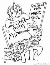 Coloring Little Pony Pages Cute 80s Books Ponies sketch template