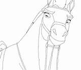 Spirit Lineart Stallion Cimarron Herd sketch template