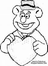 Fozzie Bear Coloring Pages Muppets Template sketch template