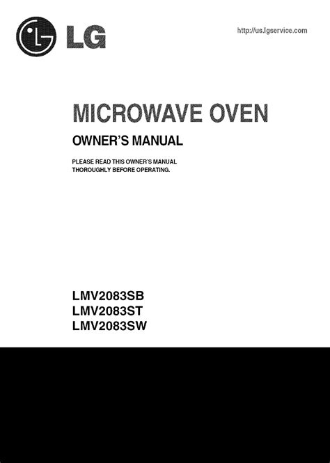 user manual lg electronics lmvst lg microwave manualsfile