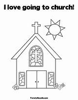 Coloring Church Sunday School Pages Jesus Going Kids Preschool Activity Sheets Printable Activities Family Twistynoodle Crafts Colouring Childhood House Board sketch template