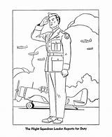 Coloring Pages Veterans Air Force Kids Army Officer Sheets Printable Color Drawing Colouring Ww2 Printables Clipart Print Getcolorings Corps Template sketch template