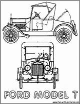 Model Ford Coloring Henry Pages 1920s Drawing Car Cars History Color Modern Kids Drawn Printable Auto Drawings Book Models Getcolorings sketch template