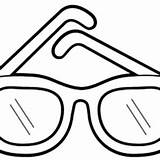 Eyeglasses Coloring Pages Mustache Pair sketch template