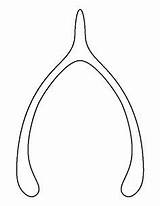 Wishbone Cliparts sketch template