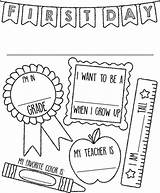 School First Crayola Coloring Sign Pages Preschool Kindergarten Back Activities Print Printable Sheets Kids Signs Book Crafts Cool Beginning sketch template