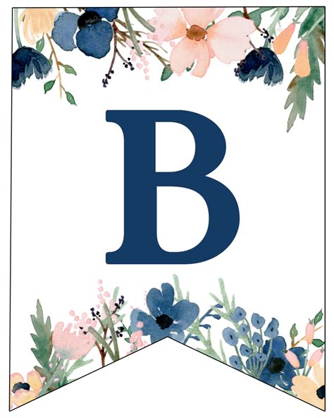 alphabet  printable banner letters blue spell happy birthday