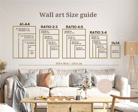 wall art size guide frame size guide print size guide etsy ireland