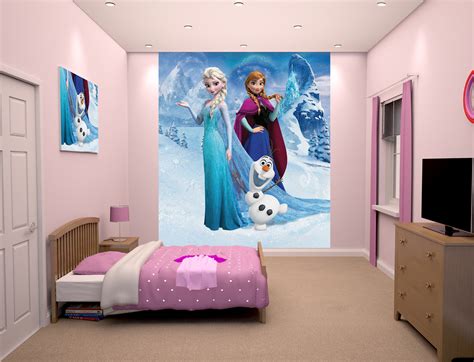 Disney Frozen Wallpaper Mural 8ft X 6ft With Anna And Elsa Walltastic