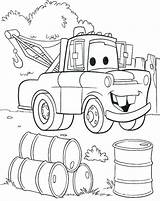 Mater Tow Coloring Color Printable Pages Getcolorings sketch template