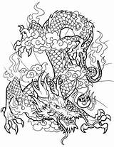 Chinese Colorare Printable Draghi Drachen Drache Chinesische Chinesischer Ausmalbilder Malvorlagen Disegni sketch template
