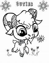 Goat Coloring Pages Big Baby Cute Animal Eyed Drawing Color Mountain Getcolorings Goats Printable Getdrawings Colorings sketch template