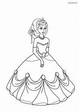 Prinzessin Princesa Kleurplaat Prinses Colorear Malvorlage Kleed Principessa Veste Disegno Kleid Bata Kleider Print Ausmalbild Sheet Om Printen Kostenlose sketch template