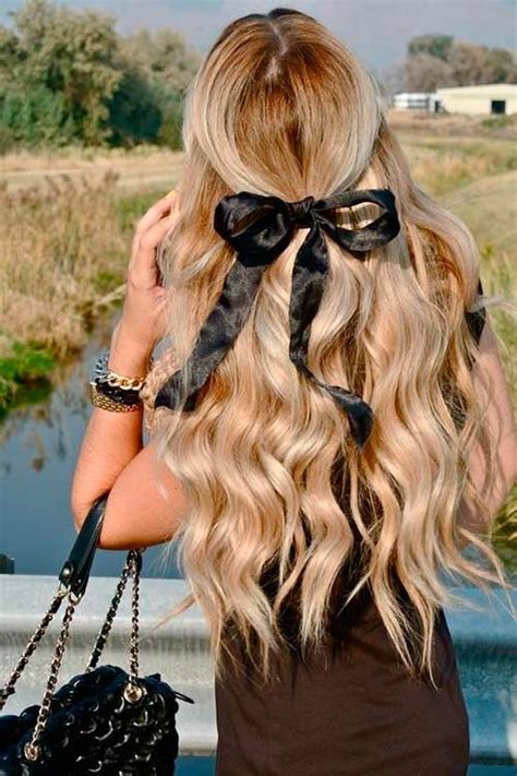 Top 50 Cute Girly Hairstyles With Bows De Beaux Cheveux Styles De