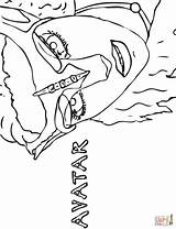 Avatar Coloring Pages Pandora Poster Neytiri Jake Sully Drawing Printable Colorings Getdrawings sketch template