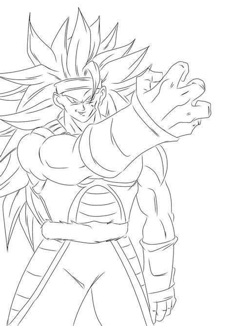 bardock coloring pages  getdrawings