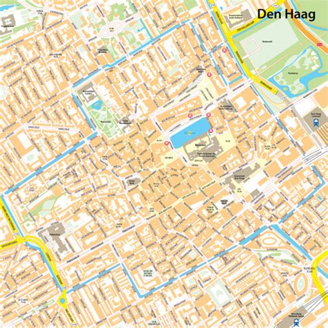 digitale plattegrond van den haag centrum kaart plattegrond