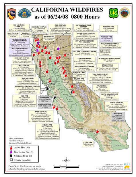 map   wildfires  burning  california nbc southern map