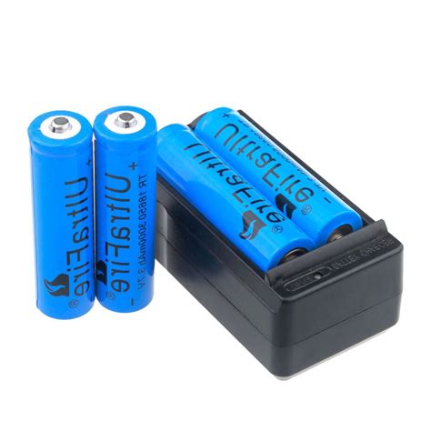 pcs ultrafire mah  battery  li ion rechargeable